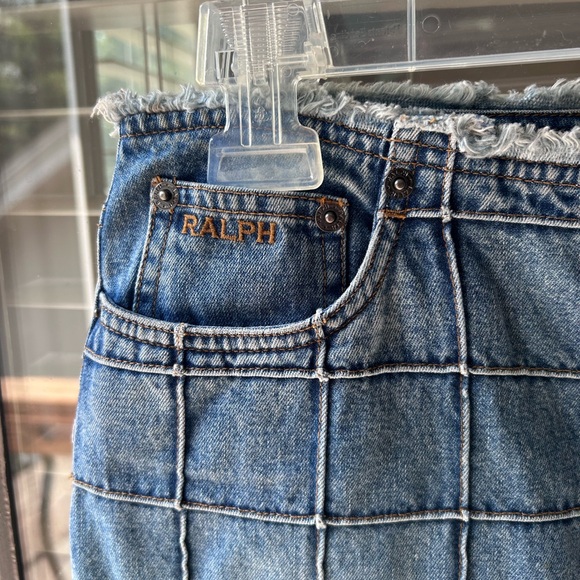 Vintage Ralph by Ralph Lauren Blue Denim Midi Skirt. Size 0 - Picture 3 of 8